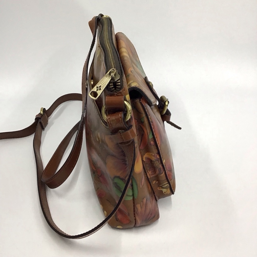 Patricia Nash Avellino Floral Leather Crossbody Purse Handbag - Picture 5 of 16